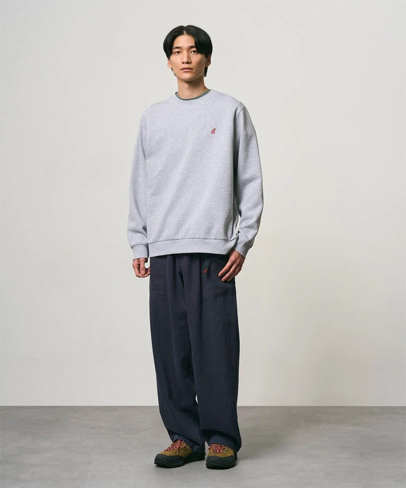 ONE POINT CREW SWEATSHIRT  Grey Heather