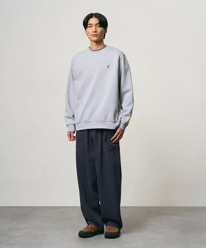 ONE POINT CREW SWEATSHIRT  Grey Heather