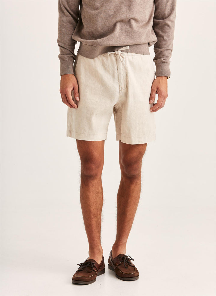 Fenix Linen Shorts  Off White