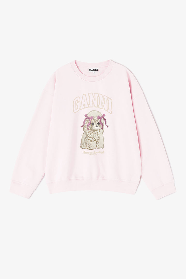 Isoli crewneck Printed Puddle  Chalk Pink