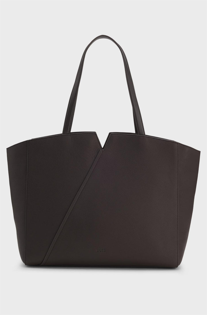 Boss Revers Tote Dark Brown