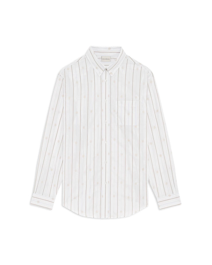 Chemise RayÈe Monogramme  Off White