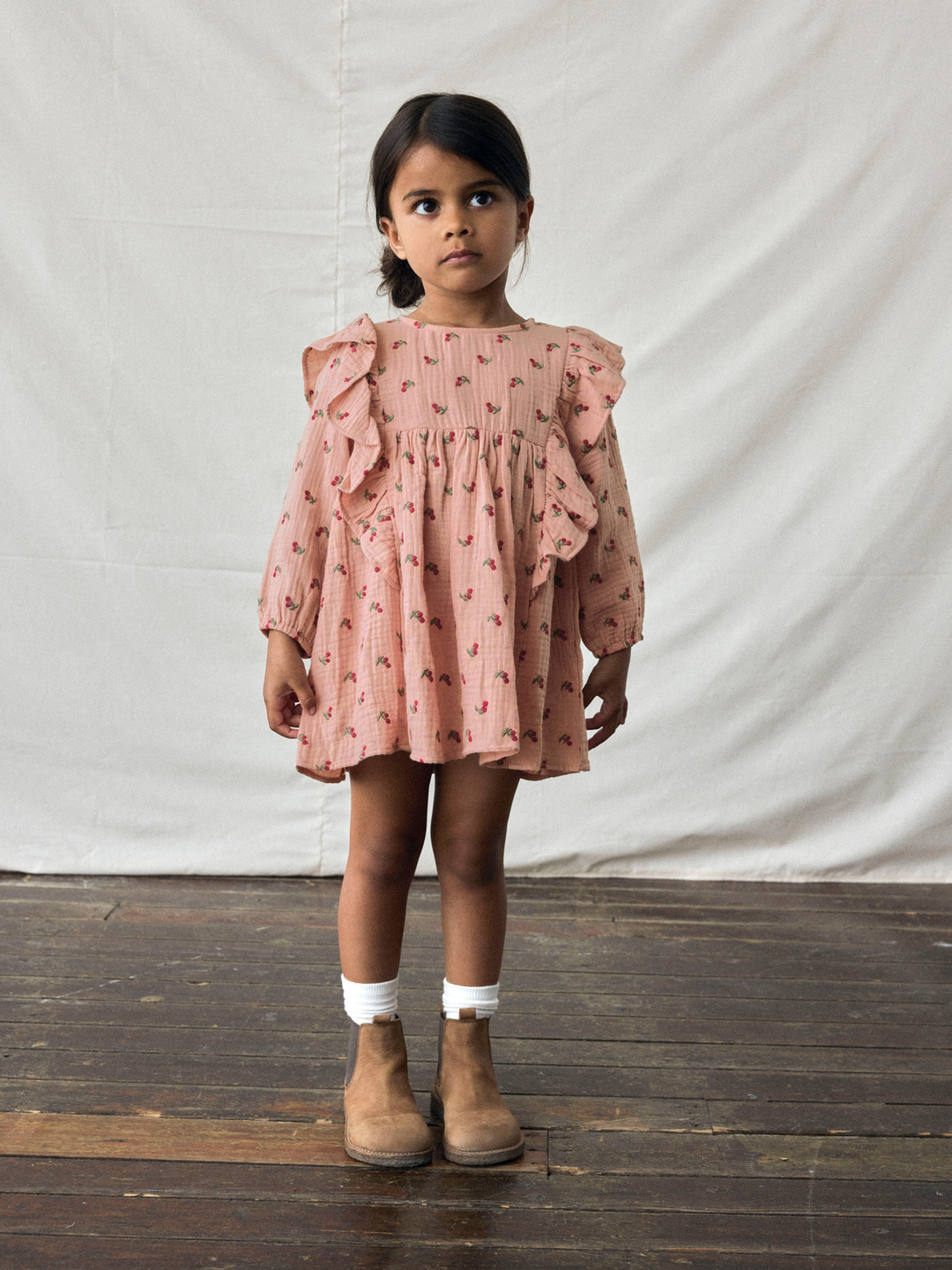 NMFKOALA LS LOOSE DRESS LIL  Lyserosa