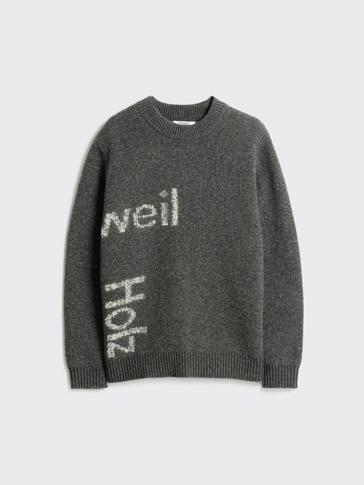 Haza Logo Crew  Dk. Grey Mix