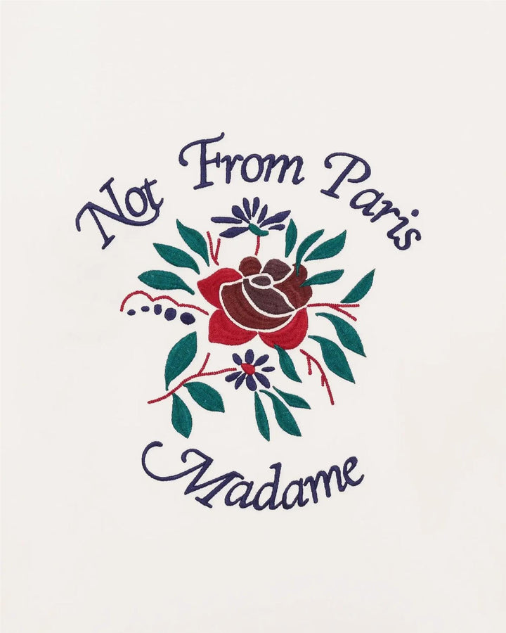 T-Shirt Manches Longues Slogan Rose  Off White