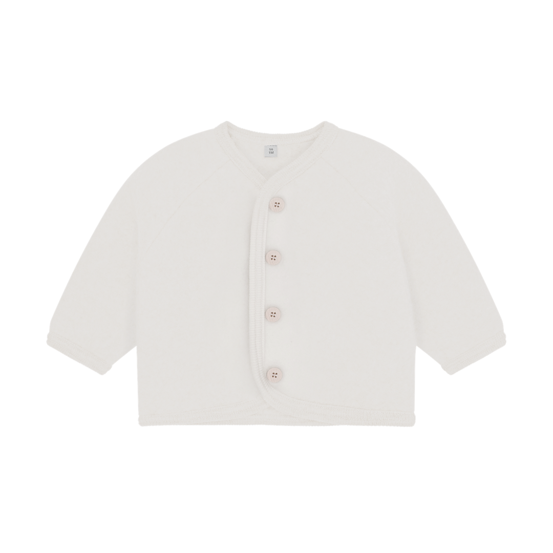 Jacket Wool Fleece w. Buttons  Tofu