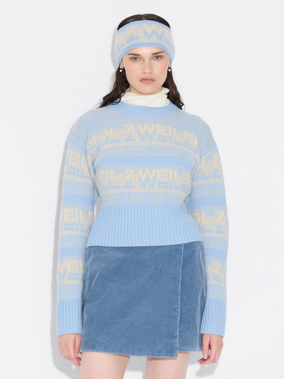 Ski Cropped Crew  Lt. Blue