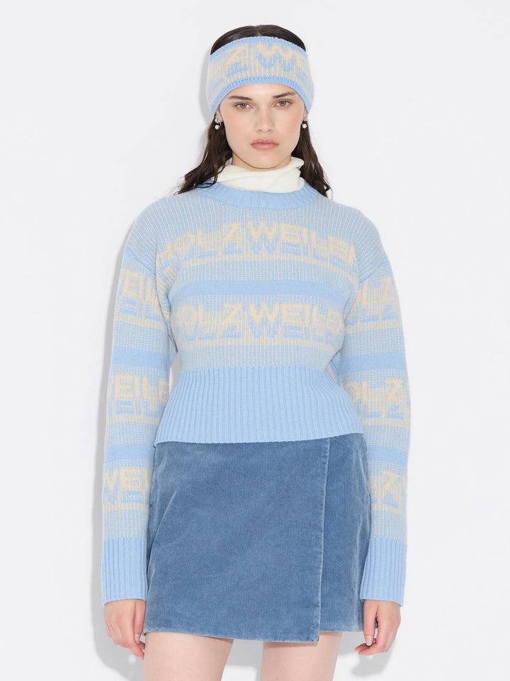 Ski Cropped Crew  Lt. Blue