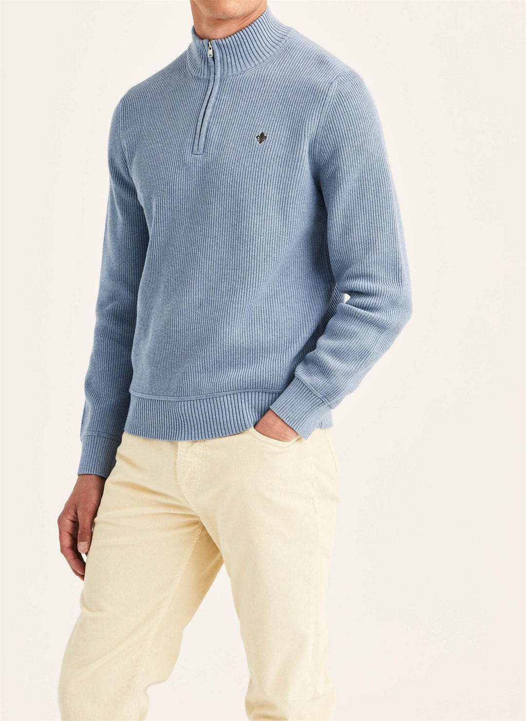 Colin Half Zip  Light Blue