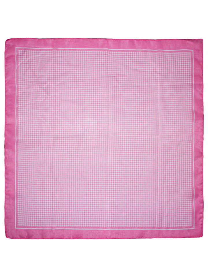 Skjerf m/ruter  Rosa