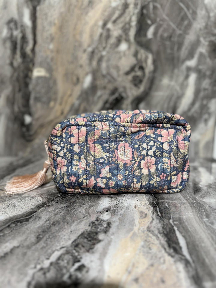 Cosmetic Bag Linen  Wildflowers