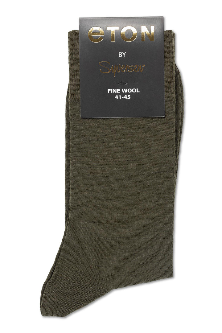 Eton Fine Wool Plain  Olive
