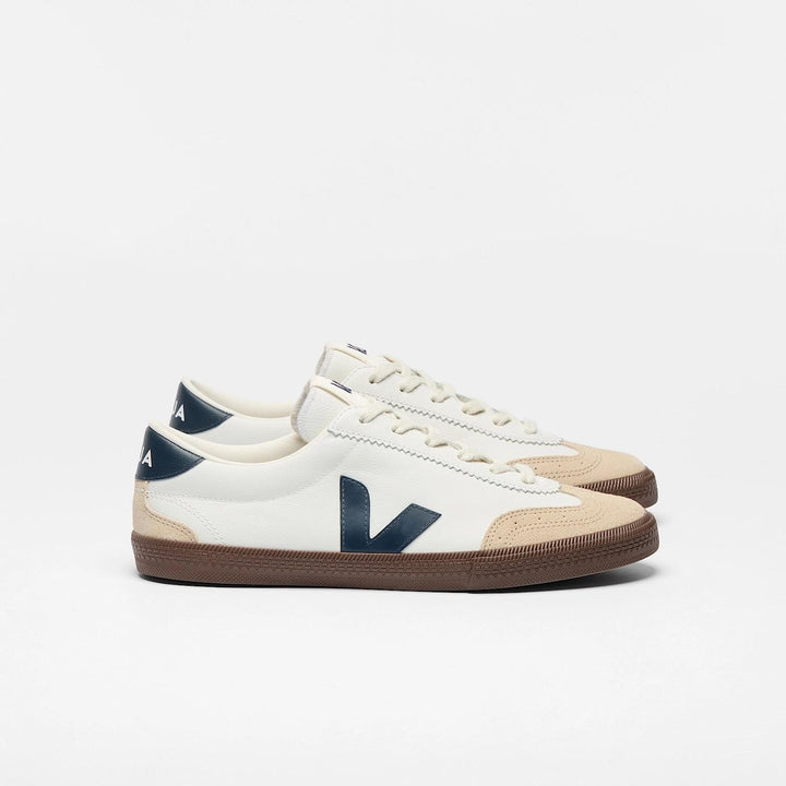 Volley Leather  White_Nautico_Bark
