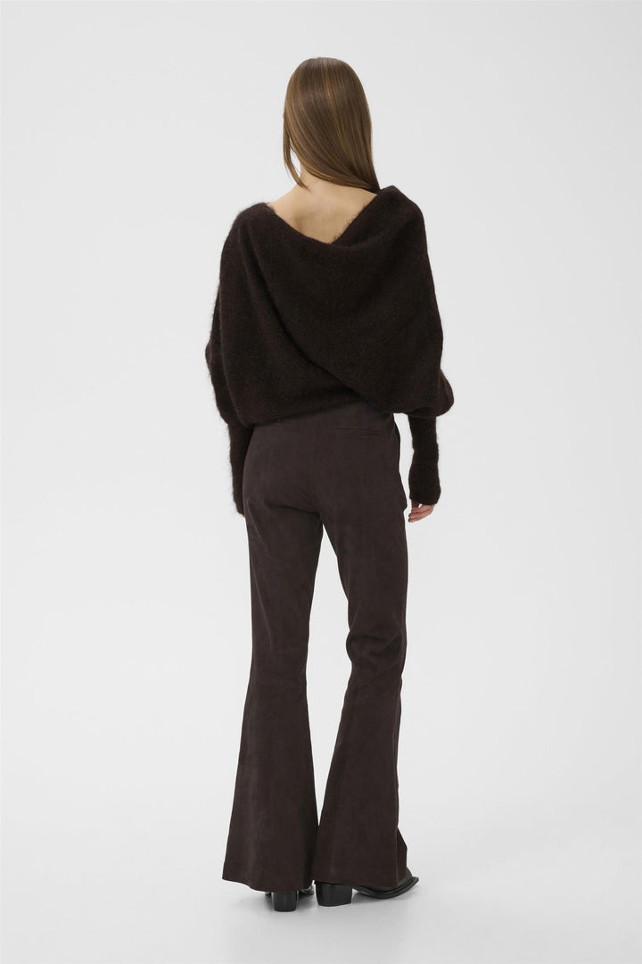 Debbie Drape Pullover  Ganache Melange