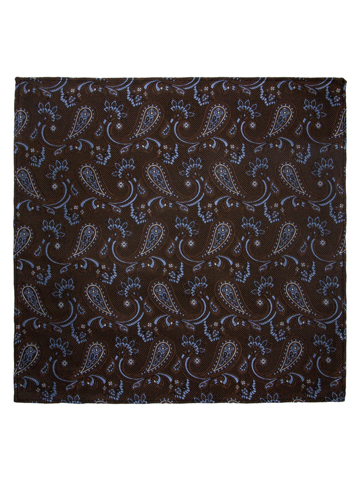 Silkeslips m/hanky mønstret  Brun