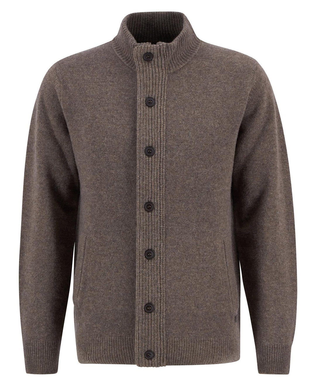 Barbour Ess Patch Zip  Dark Stone