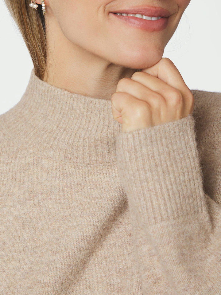Paulina Knit Blouse Sand Melange