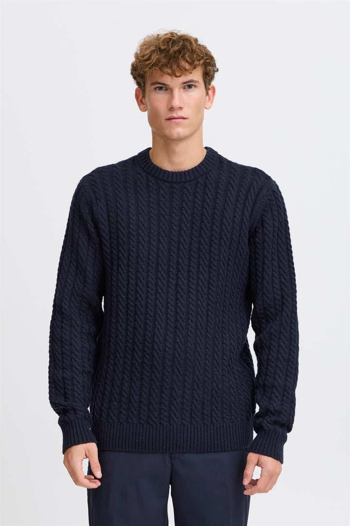 CFKARL CABLE WOOL MIX  Dark Navy