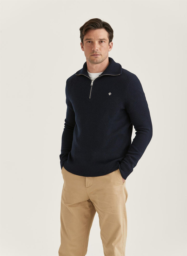 Hertford Half Zip  Navy