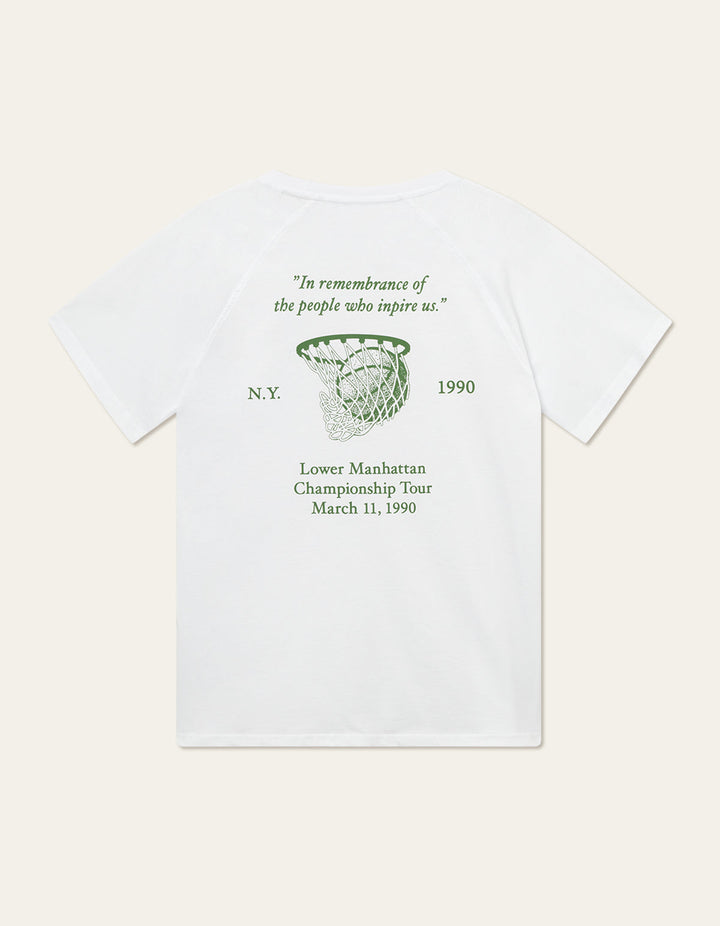 Tournament T-Shirt  White/Vintage Green