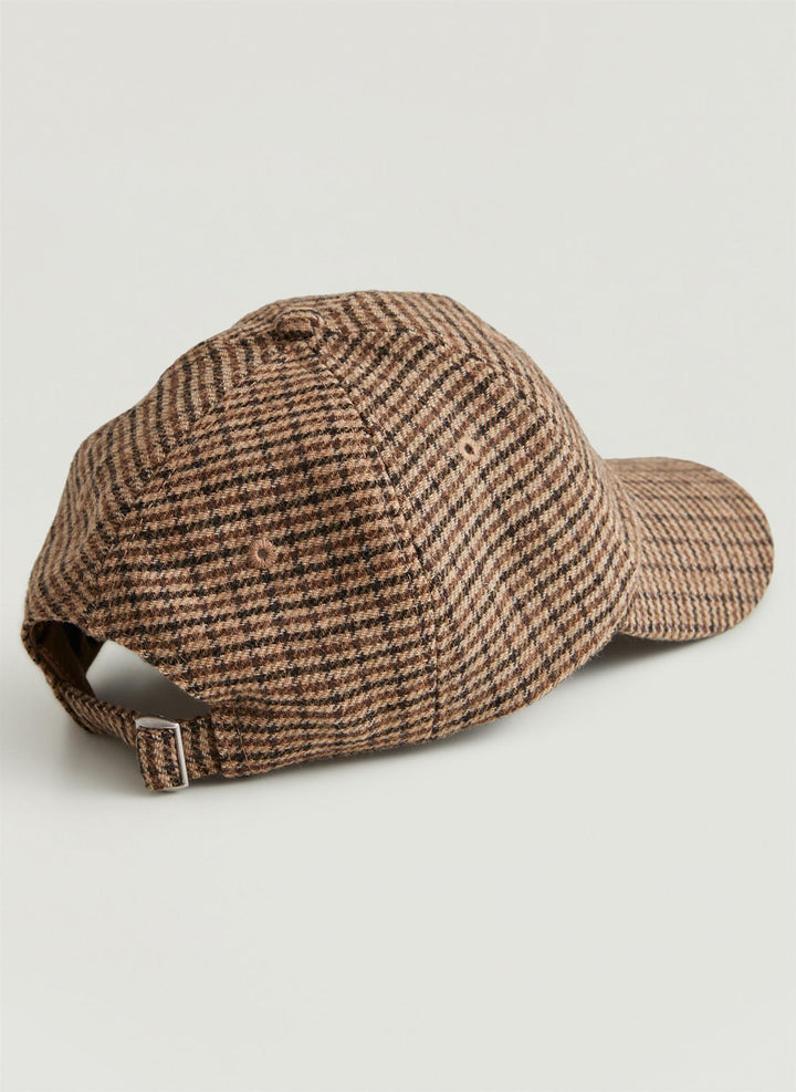 Lily Check Cap  Brown