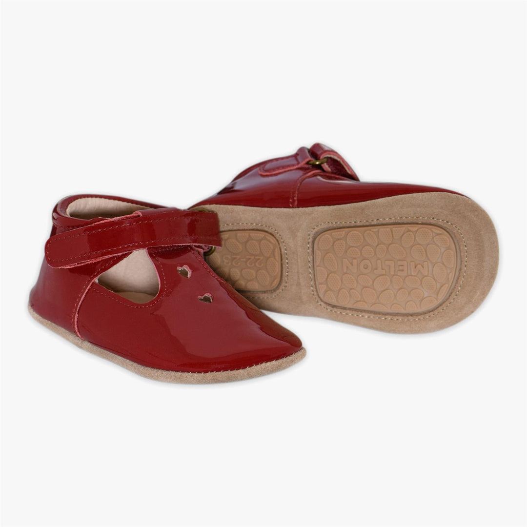 Mary Jane leather slippers  Bordeaux