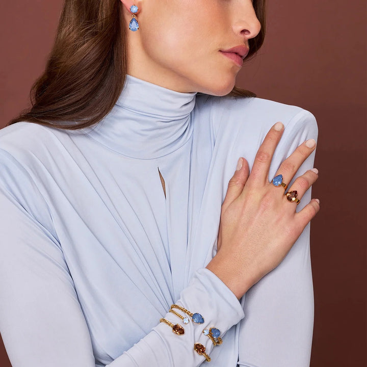 MINI DROP RING GOLD Denim Ignite