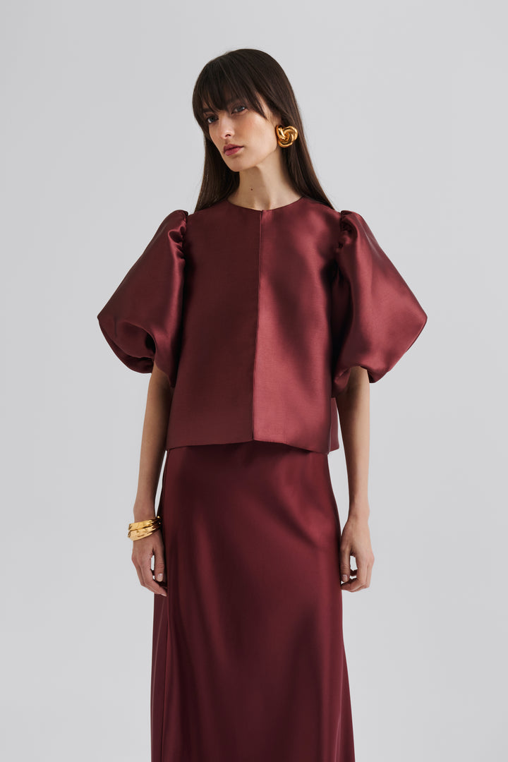 CLEO BLOUSE  Wine