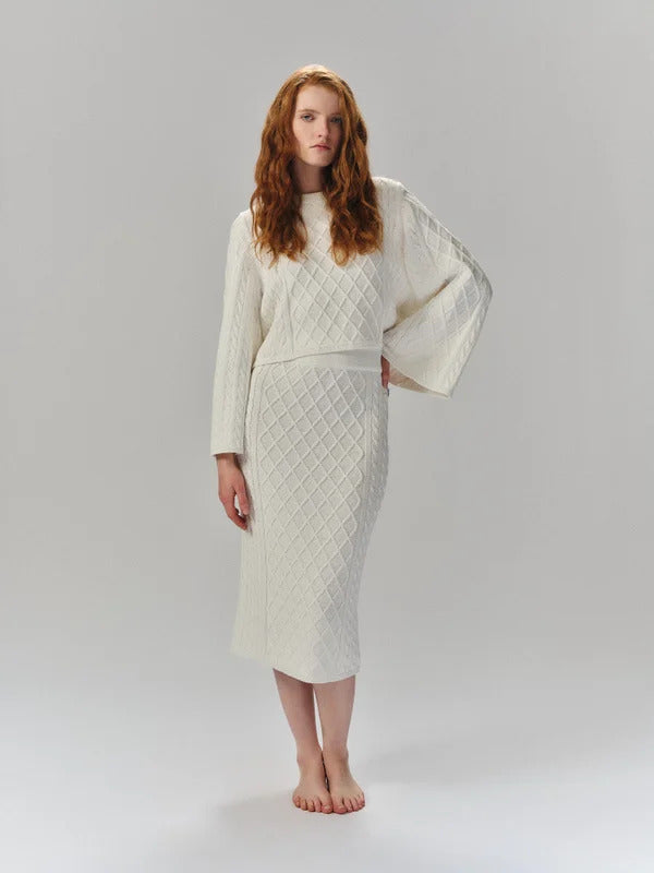 Jenna Cotton Sweater  White