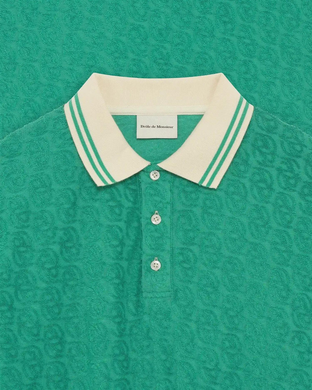 Le polo monogram  Emeraude