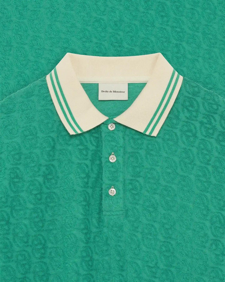 Le polo monogram  Emeraude