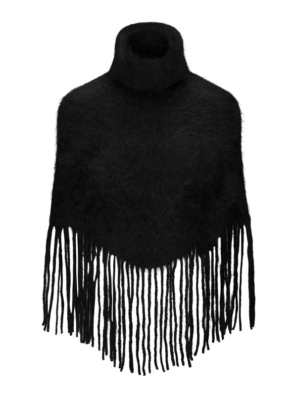 Nikola Chunky Poncho  Black