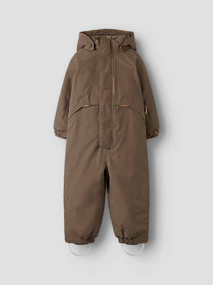 NMNLASTORM12 SNOWSUIT 1FO LIL  Mørkebrun