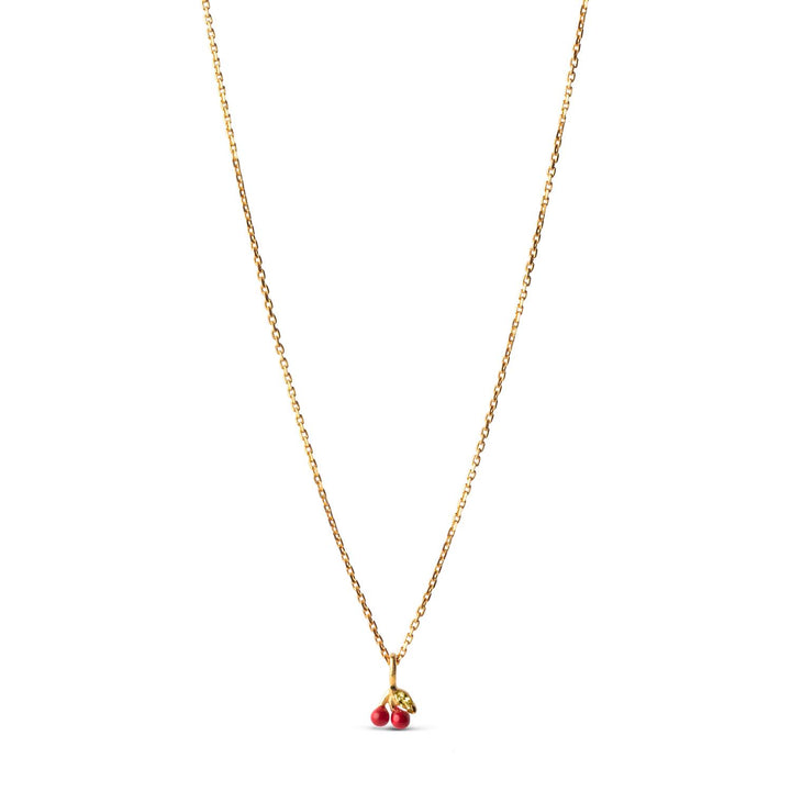 NECKLACE, CHERRY  Red