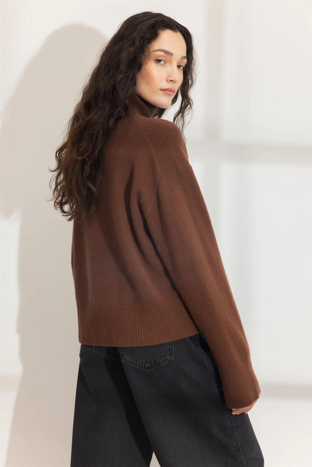 Abigail Knit  Dark Brown