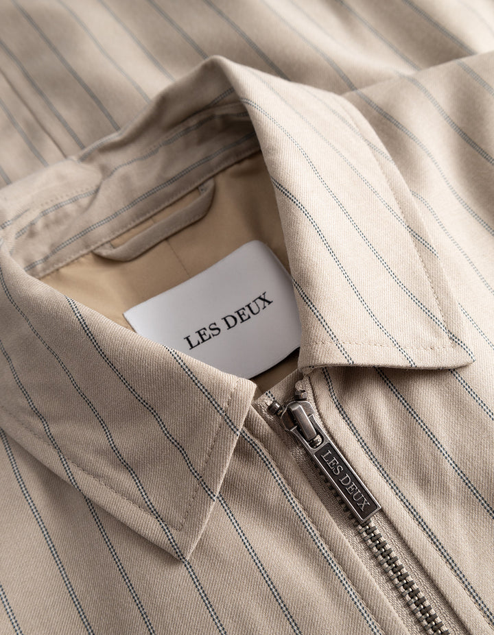 Como Pin Light Wool Coach Jacket  Dark Sand