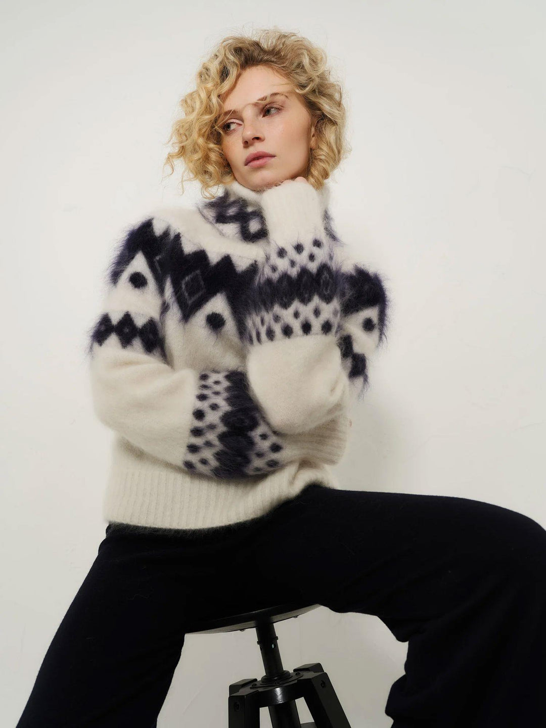 Kylie Chunky Sweater Bright White