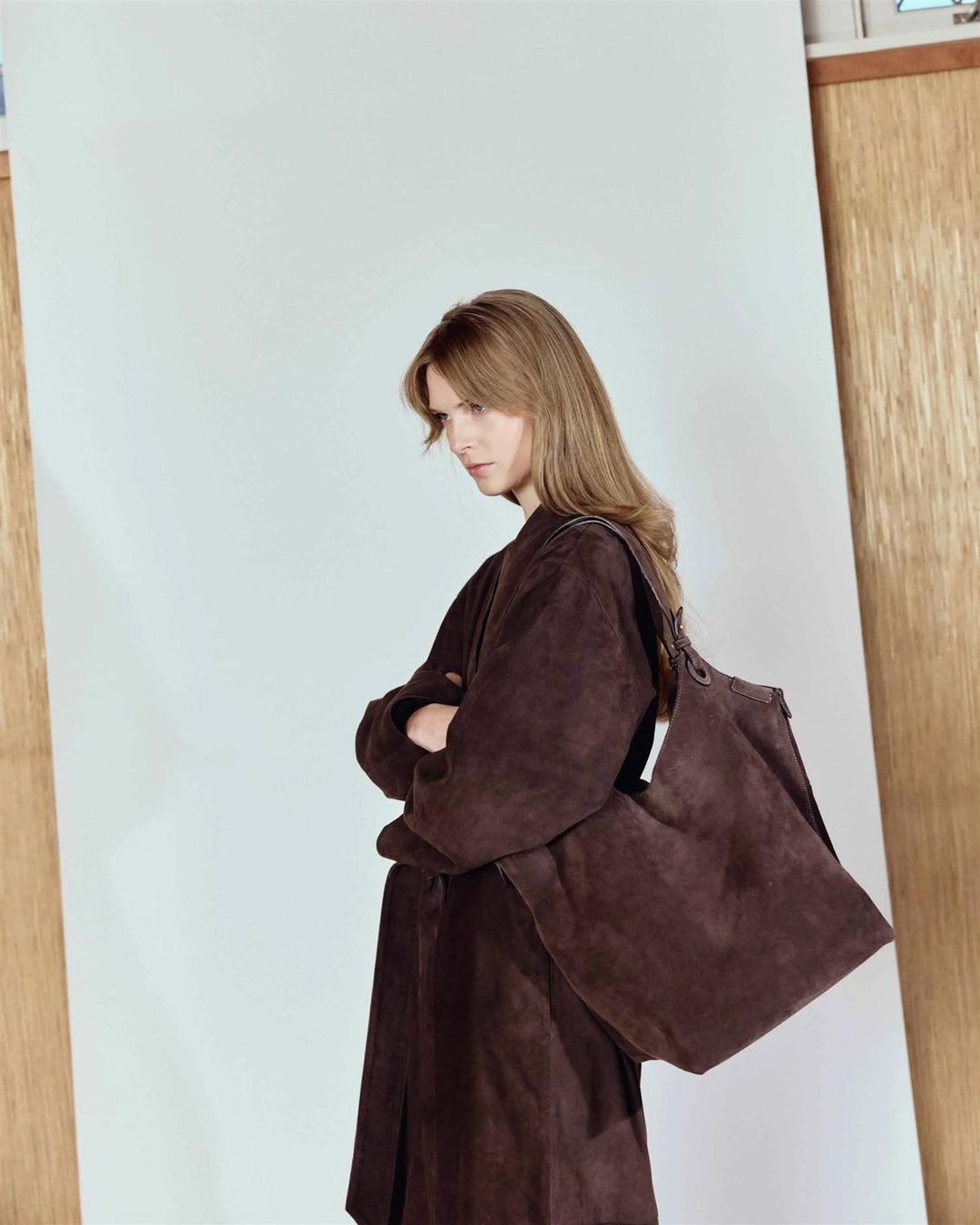 SOHO Shoulder bag  Umber Suede