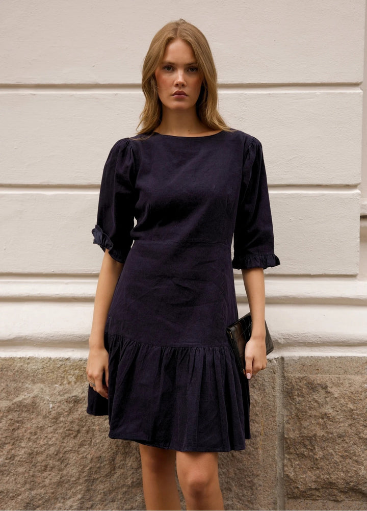 Rita Dress Midnight Corduroy  Midnight Corduroy