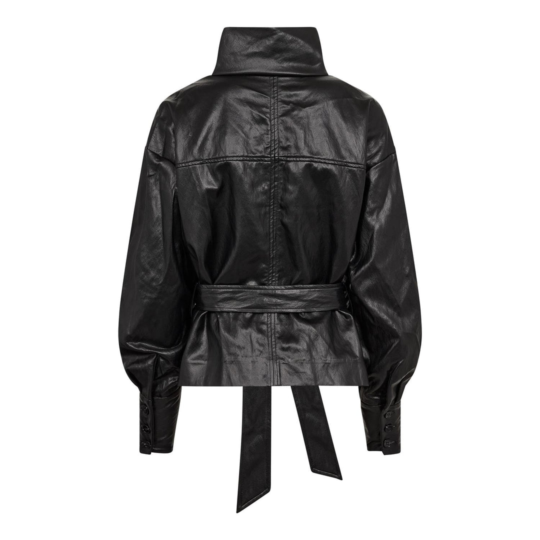 GittCC Funnel Neck Blouse Black