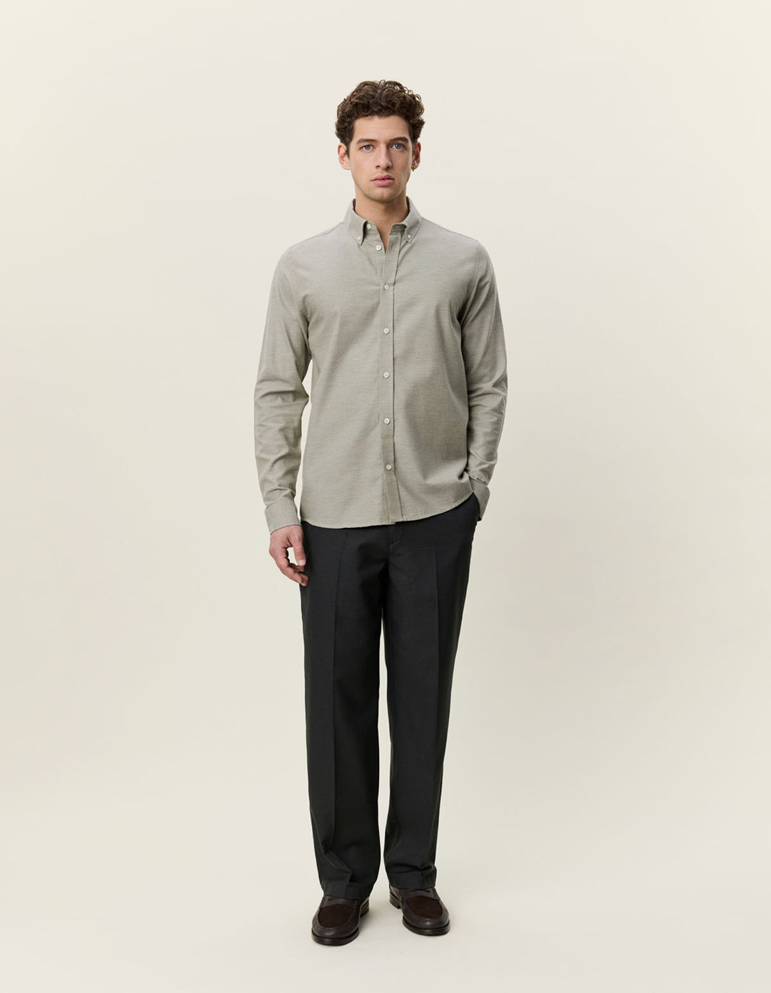 Soft Flannel Shirt  Laurel Oak Sand