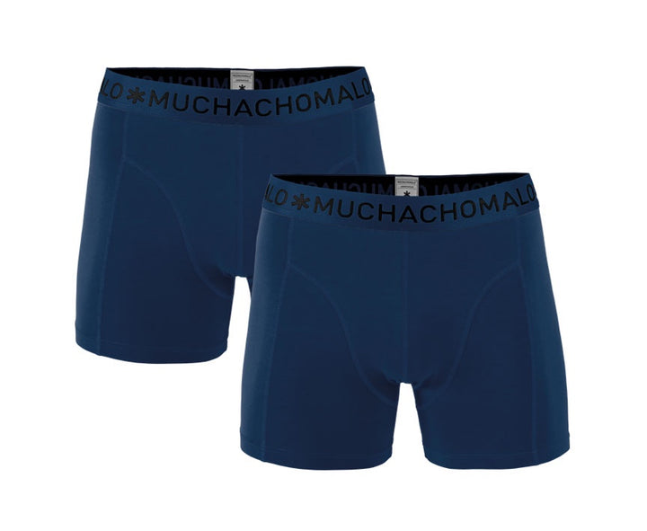 1010 2pk Solid Boxer 200  Navy/Navy