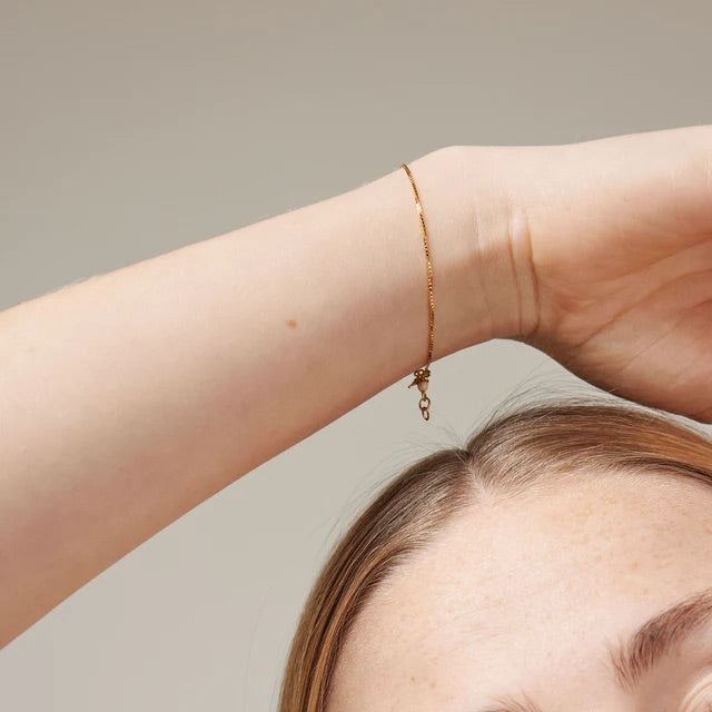 BRACELET BOX CHAIN 0,8MM  Gold