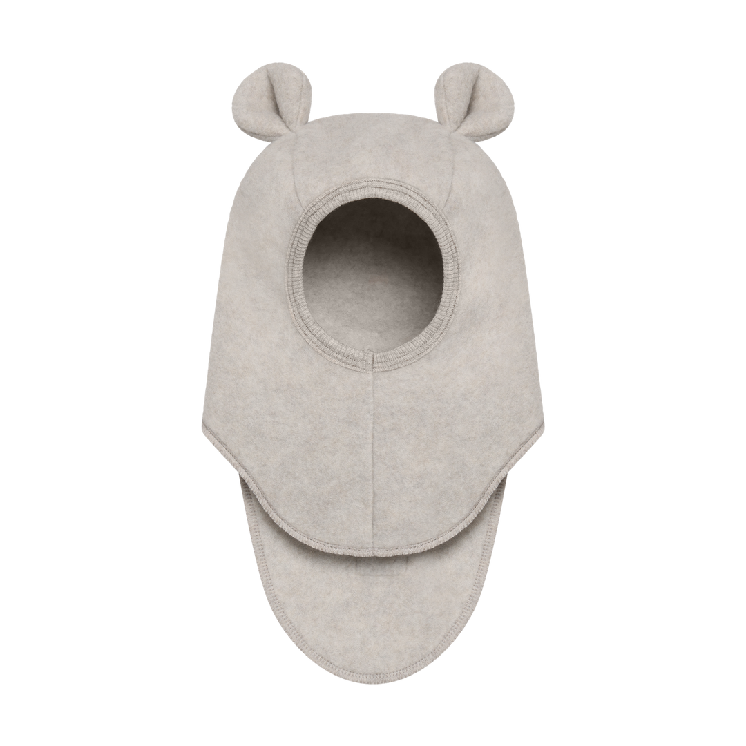 Balaclava Ears Wool Fleece  Camel Melange