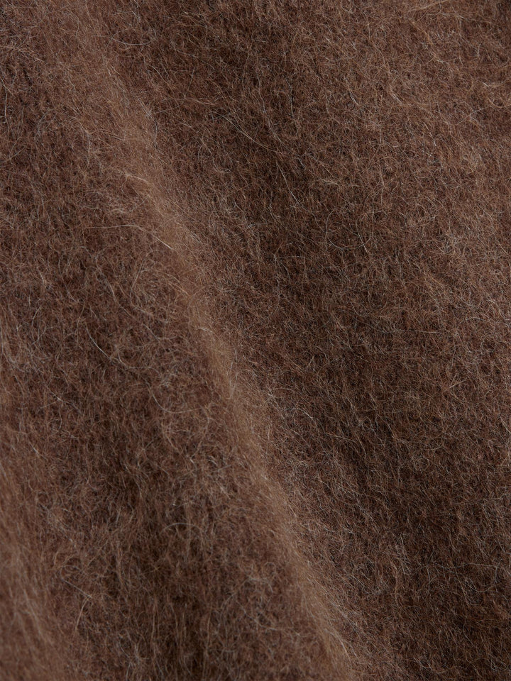 Fure Fluffy Sweater  Dk. Brown