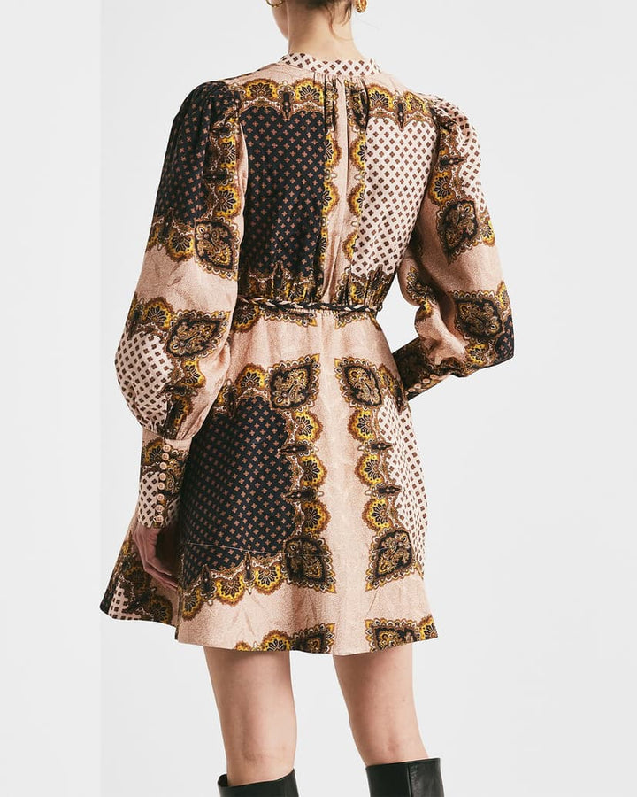 JACQUARD MINI DRESS  Paisley