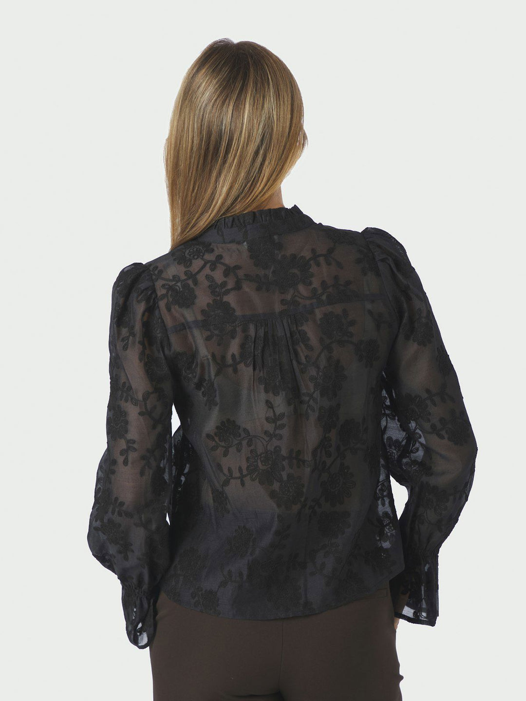 Amara Emb. Blouse Black