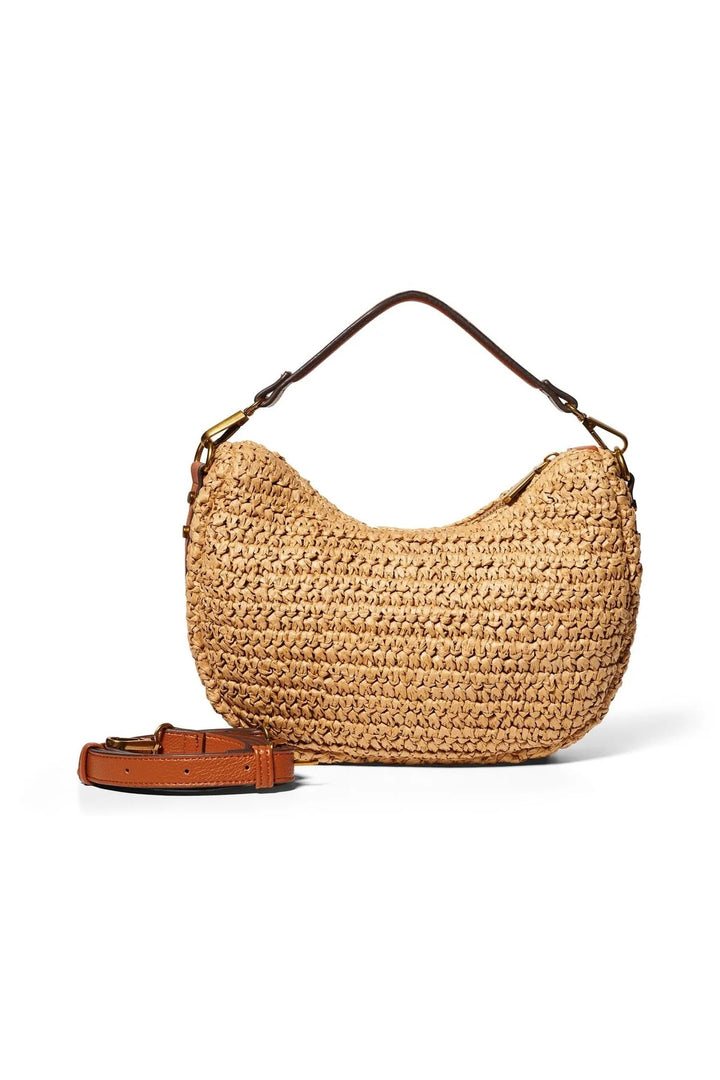 RAFFIA  SHOULDER BAG  Brown