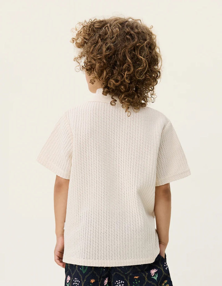 Axel SS Shirt KIDS  Light Ivory
