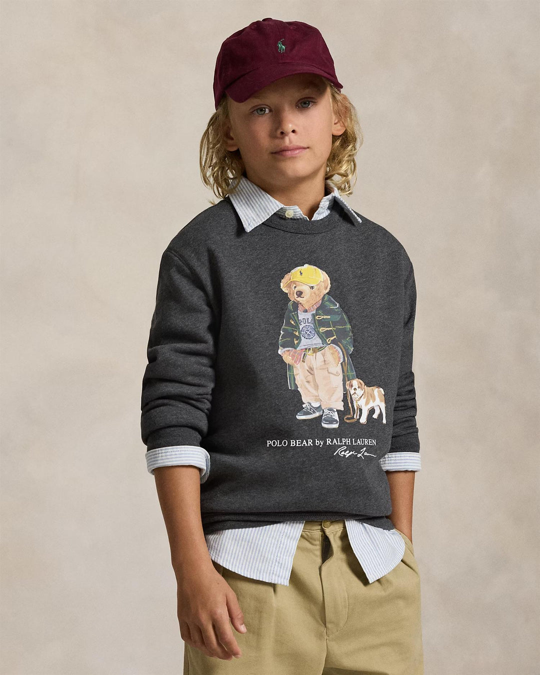 SWEATSHIRT BEAR  Grå